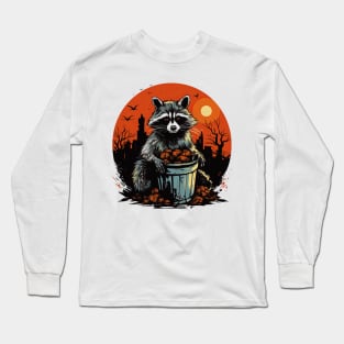 Trick or trash Raccoon Long Sleeve T-Shirt